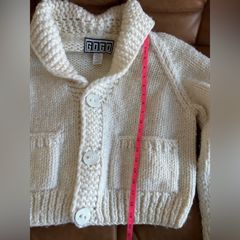 Handmade GOGO “Bride” Short Cardi Sweater One Size - Picture 9 of 10